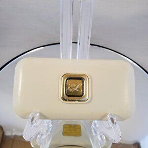 Estée Lauder Vintage Compact - Ivory & Gold Tone Collectible Case, Refillable, P